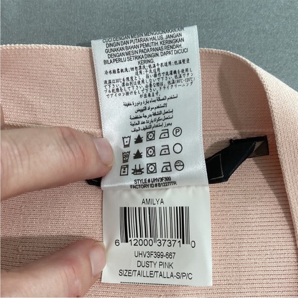 BCBG MAXAZRIAAMILYA DUSTY PINK SKIRT - Picture 5 of 8